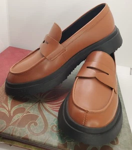 Mocasines Walden Penny de cuero marrón mediano CAMPER para mujer talla 37 talla 7 EE. UU. - Imagen 1 de 10