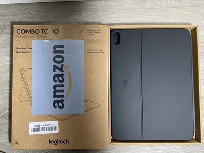 Logitech Combo Touch for iPad Air 11-inch M2/ Air 5th Gen Keyboard Case - Black - Image 1 of 4