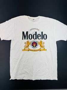 Modelo Mexican Beer T-Shirt Herren Gr. Large weiß Grafikdruck NEU TEE - Bild 1 von 7