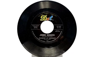 45 RECORD - JIMMIE RODGERS - RAINBOW AT MIDNIGHT - Picture 1 of 1