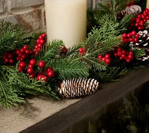 Ghirlanda di bacche, pigna e pino 4' di Valerie - Foto 1 di 1