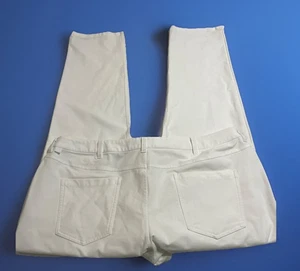 Pantalones de mezclilla Lululemon para hombre 44x34 blancos Utilitech ajustados ABC M5ABMS - Imagen 1 de 9