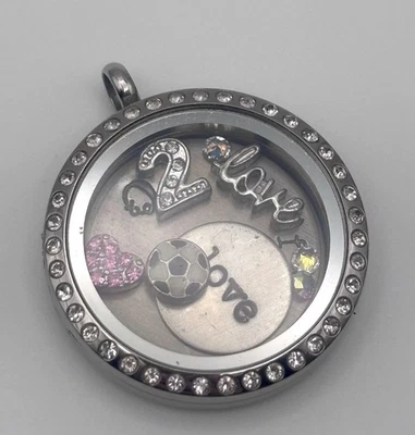 Origami Búho Coctelera Colgante Dije Soporte con Dijes Tono Plata Estrás Foto 1 de 4