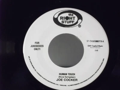 Joe Cocker(Springsteen),The Right Stuff,"HUMAN TOUCH"US,7"45,PROMO,1996,RARE,M - Image 1 of 2