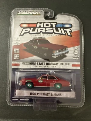 Greenlight Hot Pursuit 1976 Pontiac LeMans 1:64 Diecast Car Missouri State Chase - Image 1 of 3