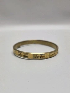 Vintage 18K RGP Walzgold Platte geätzt Armband  - Bild 1 von 6