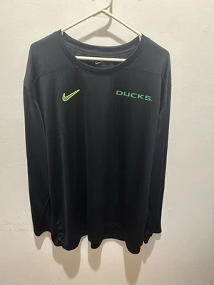 Men’s 3XL Nike Dri Fit Oregon Ducks  Black Long Sleeve Top - Image 1 of 4