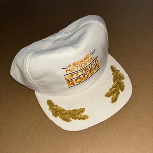 Vintage SEARS National Lift Truck Rodeo SnapBack Hat Filigree White Deadstock - Picture 1 of 5