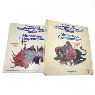 Advanced Dungeons & Dragons 2ª Edición Vol 1 y 2 Monstrous Compendium 1989 Foto 1 de 4