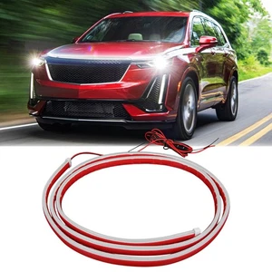 Tira de luz LED para capó de arranque escaneada DRL blanca funcionando para Cadillac XT4 XT5 XT6 - Imagen 1 de 14