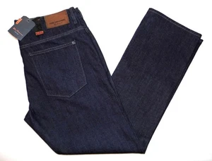Pantalones de mezclilla para hombre BEN SHERMAN NUEVOS True Icon calce recto 36" W X 32" L azul índigo oscuro - Imagen 1 de 6
