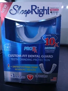 SleepRight ProRX Dental Guard, Ultra-Thin, Custom-Fit, Durable for Teeth - Picture 1 of 3