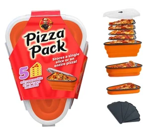 The Perfect Reusable Pizza Storage Container with 5 Microwavable Serving Tray... - Picture 1 of 9