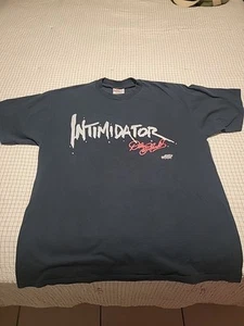 Vintage Nascar Dale Earnhardt Intimidator T-Shirt Black Sports Image 1997 XL - Picture 1 of 7