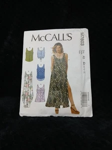 Boho Hippie Dress Sewing Pattern McCalls M7603 Sz 6-14 Uncut Maxi Dress - Picture 1 of 3