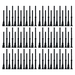 100 Pcs Ongles De Colle À L'épreuve Des Chocs Vis Ventilateur Caoutchouc - Afbeelding 1 van 12