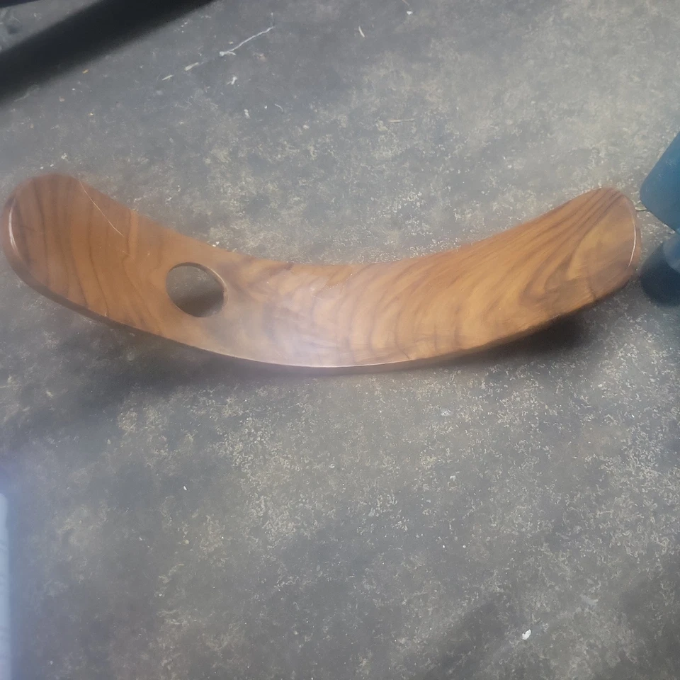 Винтажный Мескитовый Деревянный Держатель для Винных Бутылок Красная Вена Мраморный Баланс Качание - Изображение 1 из 2