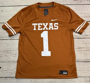 Nike Texas Longhorn #1 Home Football Jersey Burnt Orange Men’s Sz M Dri-Fit - Picture 1 of 13