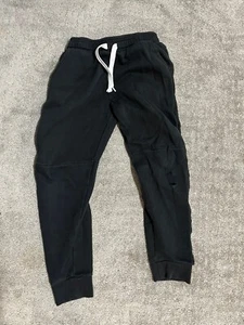 Puma Black Jogger Sweatpants Youth M 10-12 Cotton/ Fleece - Picture 1 of 5
