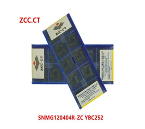 Brand New Genuine 50P SNMG120404R-ZC YBC252 CNC Carbide Turning Insert for Steel - Picture 1 of 5