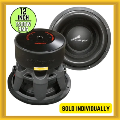 Audiopipe TXXBDX12D2 12′′ Woofer Coche de Competición 1500W RMS Doble 2 Ohmios Bobinas de Voz Foto 1 de 4