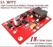 MPPT Solar Controller 12v lead-acid  Battery Charging 3A Charger Module power