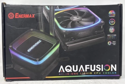 Enfriador de CPU líquido todo en uno Enermax Aquafusion SIN PROBAR (para piezas) Foto 1 de 4