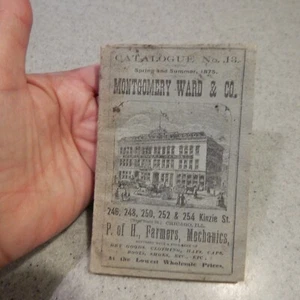 Montgomery Ward & Co. 1875 Catalogue No. 13 - Mini Reprint 1970's Chicago, ILL - Picture 1 of 3