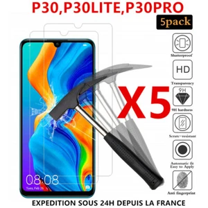 Film Protection en Verre Trempé Huawei P30 P30 Lite 2019 Protecteur écran vitre - Photo 1/17