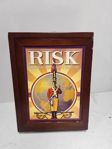Parker Brothers RISK Vintage Game Collection Wooden Bookshelf Box 100% Complete - Picture 1 of 12