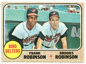 Bird Belters 530 Topps Baseball Card - Frank Robinson & Brooks Robinson - CA778