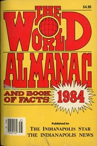 VINTAGE ~ THE 1984 WORLD ALMANAC AND BOOKS OF FACTS - Foto 1 di 3