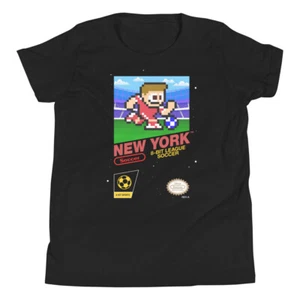 New York Red Bulls 8-Bit Retro NES League Fußball Trikot Jugend Kind Jungen T-Shirt - Bild 1 von 9