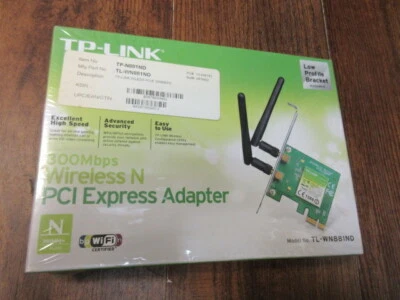 TP-Link Wireless N300 Adapter - PCI-E - TL-WN881ND - Image 1 of 2