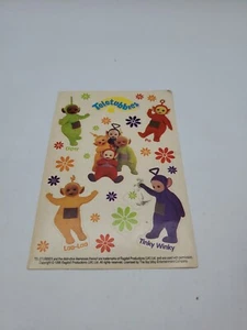 Foglio Adesivo Vintage Mondo TELETUBBIES Stickers 1998 - Foto 1 di 7