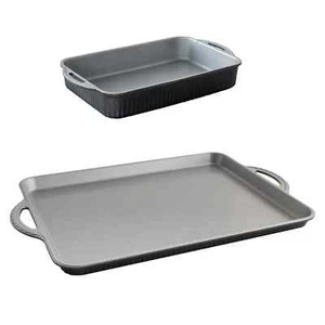 Nordic Ware 2-piece ProCast Baking Set, Includes Sheet Pan and 7"x11" Baking Pan - Picture 1 of 5