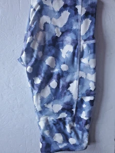 Fabletics Women Leggings Small Blue/White Splotches  - Picture 1 of 2