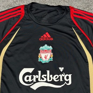 Liverpool Jersey Men Medium Gray adidas Football Soccer Premier League Carlsberg - Picture 1 of 11