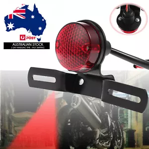Motorcycle Tail Brake Light Number License Bulb Retro Rear Stop Lamp Universal - Picture 1 of 12