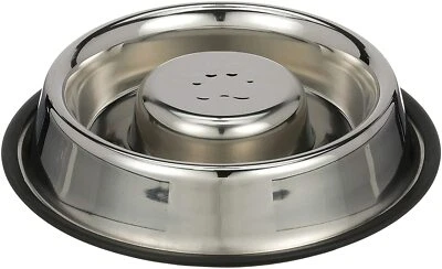 Neater Pet Brands | Stainless Steel Slow Feed Bowl | Metal Non-Tip Style