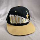 Vanderbilt University Hat Mens Snapback Cap Black Gold 3D Spellout Commodores
