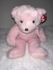 Ty Classic Rosette Pink Bear Plush 14" Toy 2001 MWT