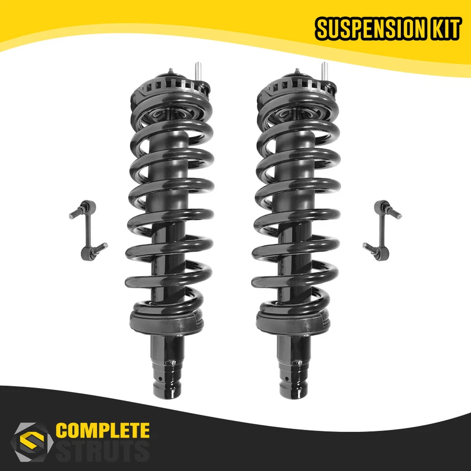 Front Complete Struts & Sway Bar Links for 2005-2009 Saab 9-7x V6 4.2L Foto 1 de 1