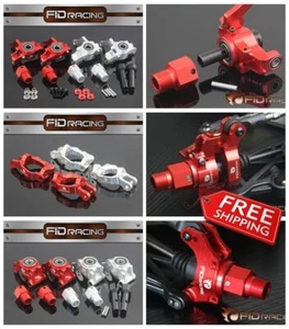 Montaje de buje de rueda delantera/trasera FID + taza de perro para coche de radiocontrol Losi DBXL 1.0 MTXL - Imagen 1 de 1