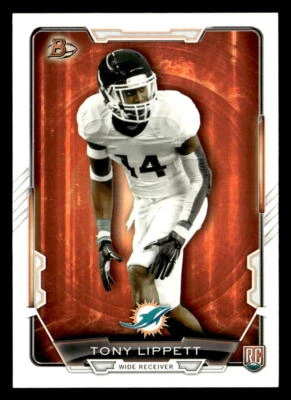 Tony Lippett 2015 Bowman Rookie Card #80 Michigan State Spartans - Image 1 of 2