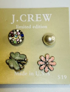 J Crew Earring 4 Kinds Sets ( Multicolor , White Pearls) - Picture 1 of 4