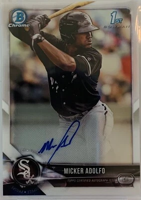 2018 Bowman Chrome Mickey Adolfo Auto 1st Bowman  #CPA-MA Raw Mint+ Grade Ready - Image 1 of 2
