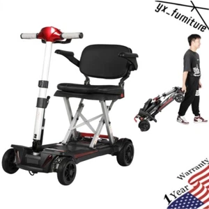 4 Wheels Foldable Travel Mobility Scooter 120W 24V Battery Powered for Elderly - Picture 1 of 14