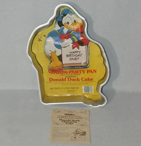 Vintage Wilton Donald Duck With Present Cake Pan With Insert & Directions 1019 - Picture 1 of 2