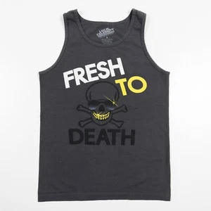 Local Celebrity Brand Fresh To Death Skull Tank Top Men’s Small NWOT - Picture 1 of 5